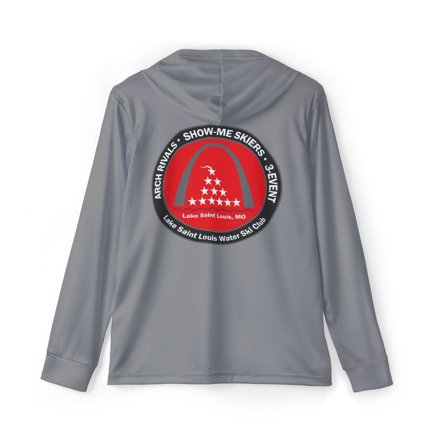 50th Anniversary Lake Saint Louis Waterski Gray Sports UPF +50 Hoodie