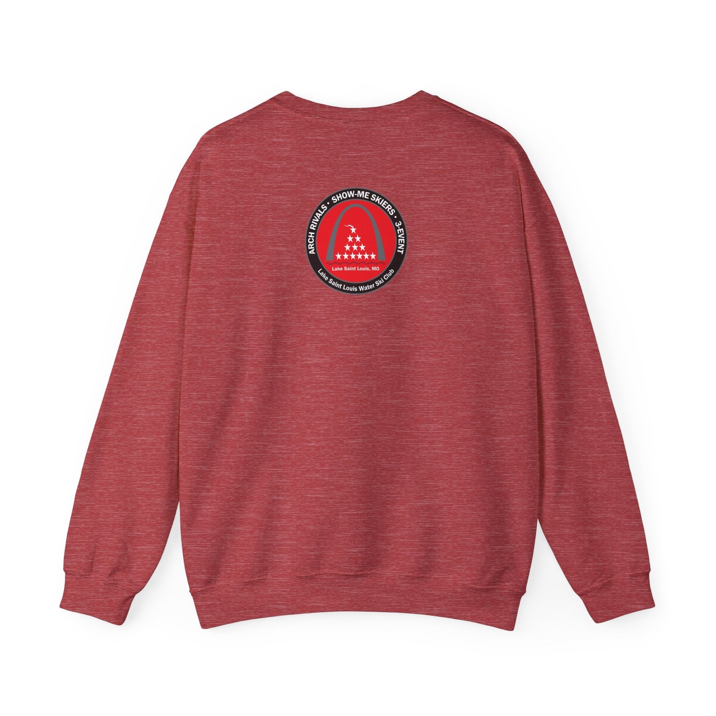 50th Anniversary Lake Saint Louis Ski Club Large Logo Crewneck Sweatshirt - Unisex Heavy Blend