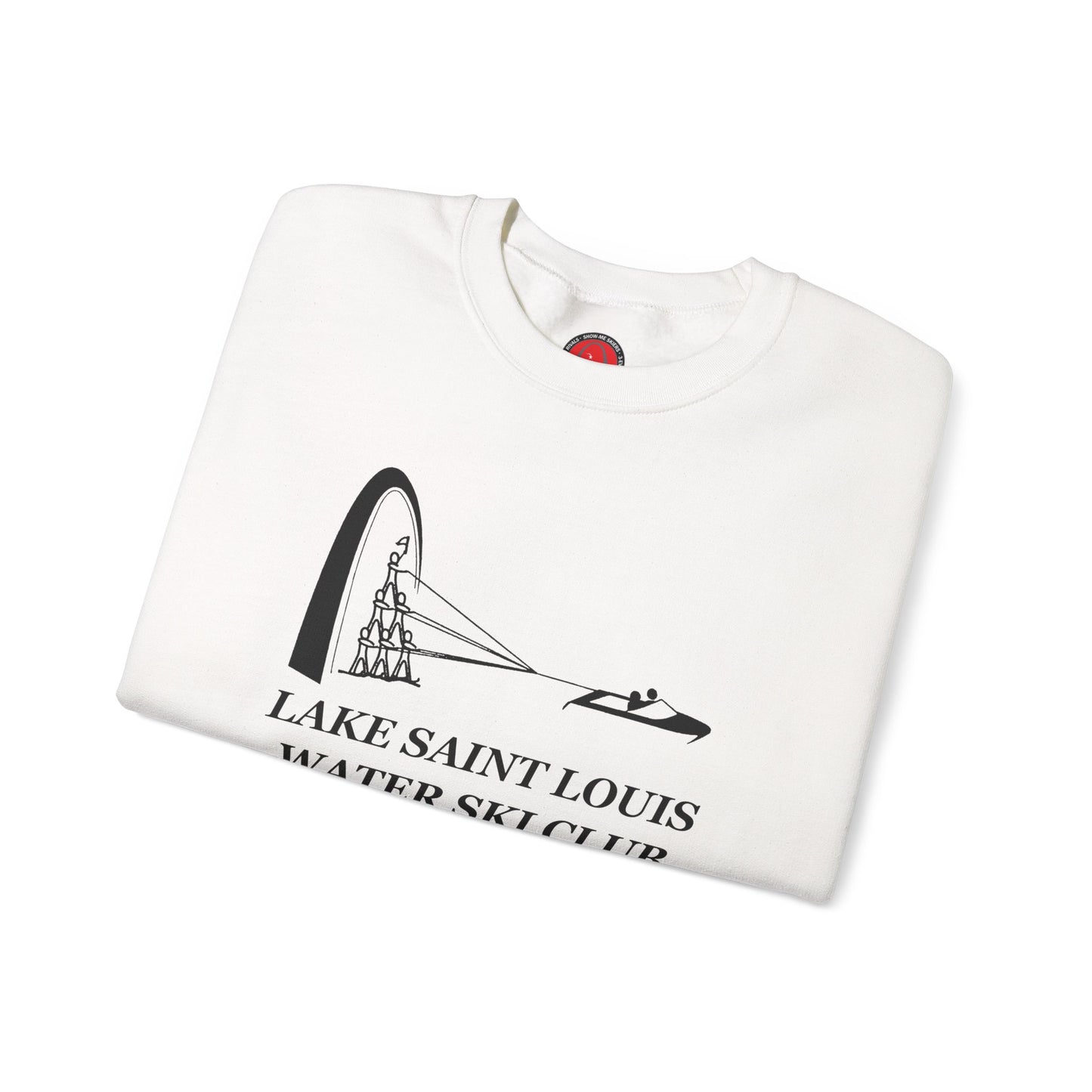 50th Anniversary Lake Saint Louis Ski Club Large Logo Crewneck Sweatshirt - Unisex Heavy Blend
