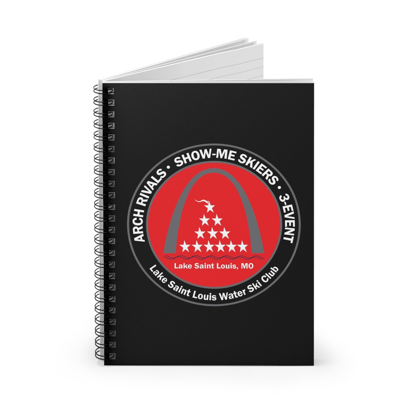 Sporty Spiral Notebook - Water Ski Club Edition