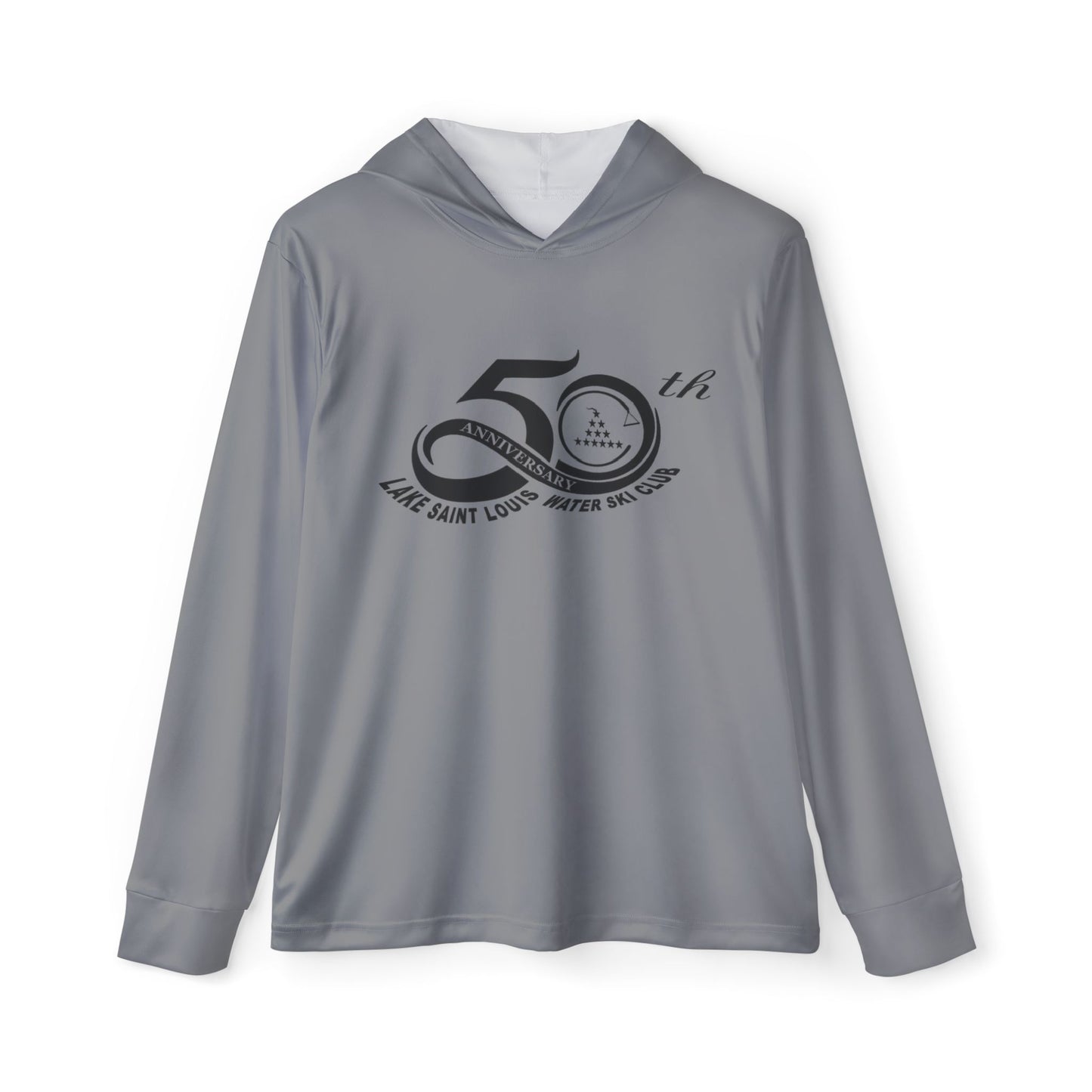 50th Anniversary Lake Saint Louis Waterski Gray Sports UPF +50 Hoodie