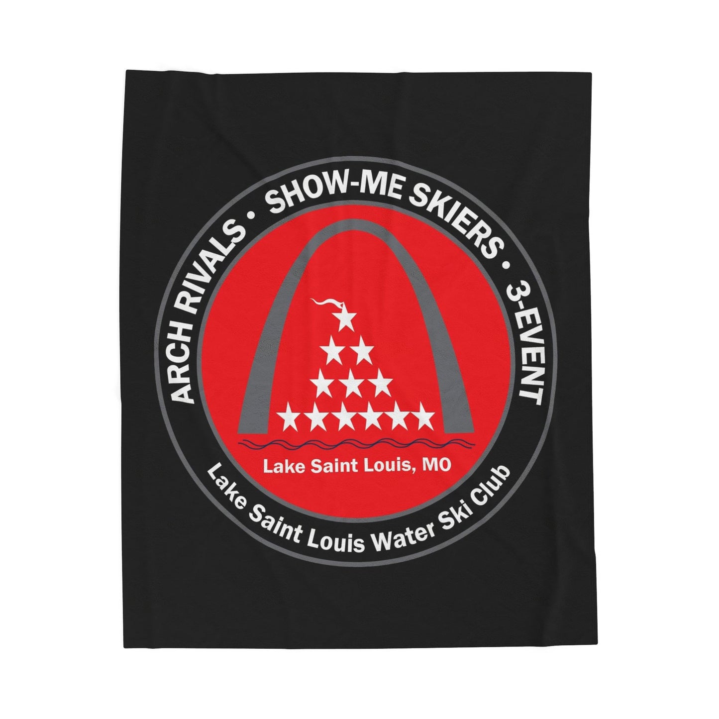 Plush Blanket - Lake St Louis Water Ski Club Design