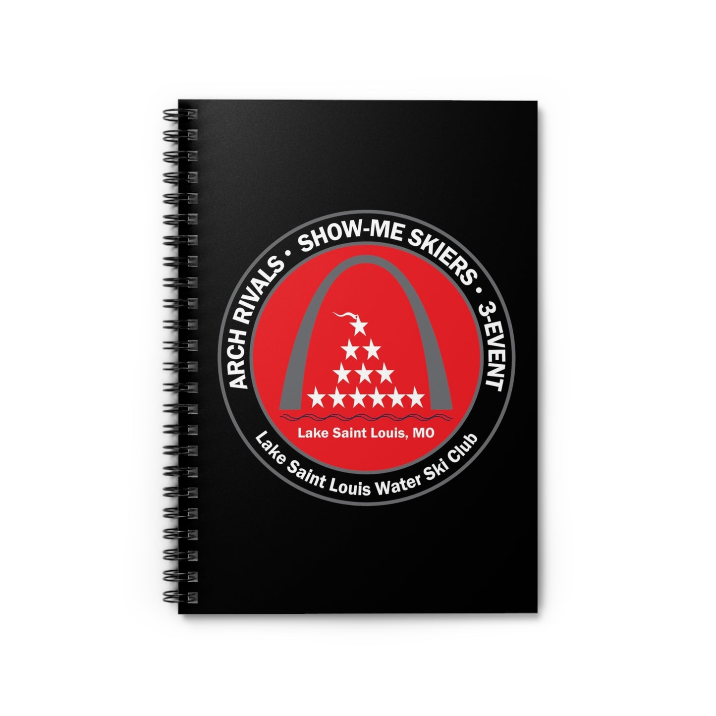 Sporty Spiral Notebook - Water Ski Club Edition