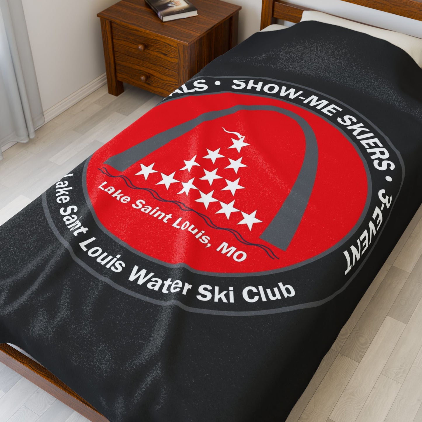 Plush Blanket - Lake St Louis Water Ski Club Design
