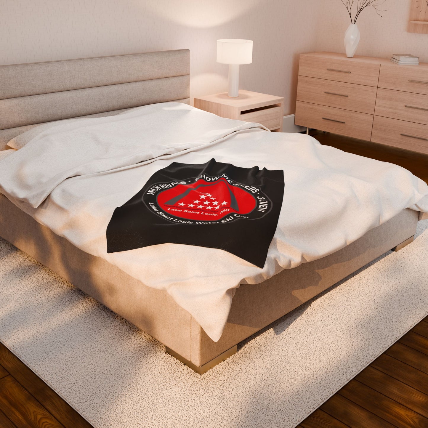 Plush Blanket - Lake St Louis Water Ski Club Design