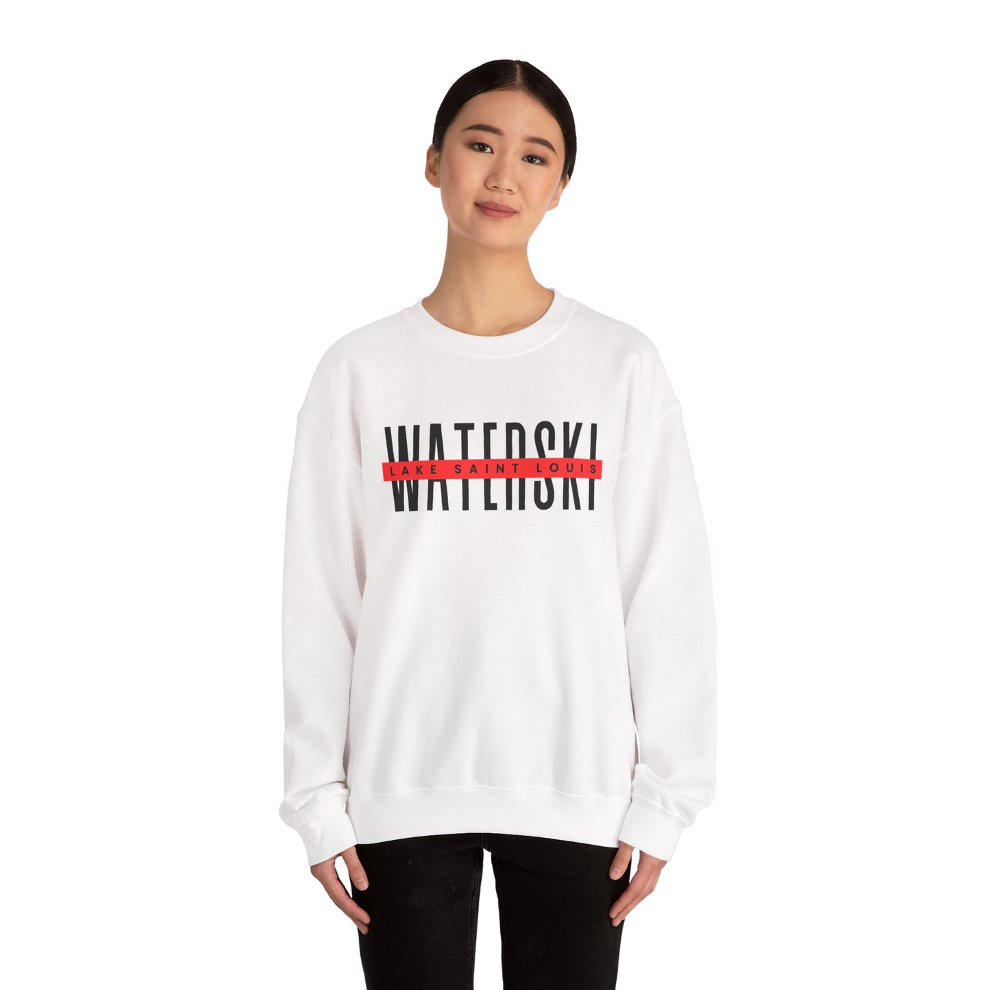 Waterski Lake Saint Louis Ski Club Crewneck Sweatshirt - Unisex Heavy Blend
