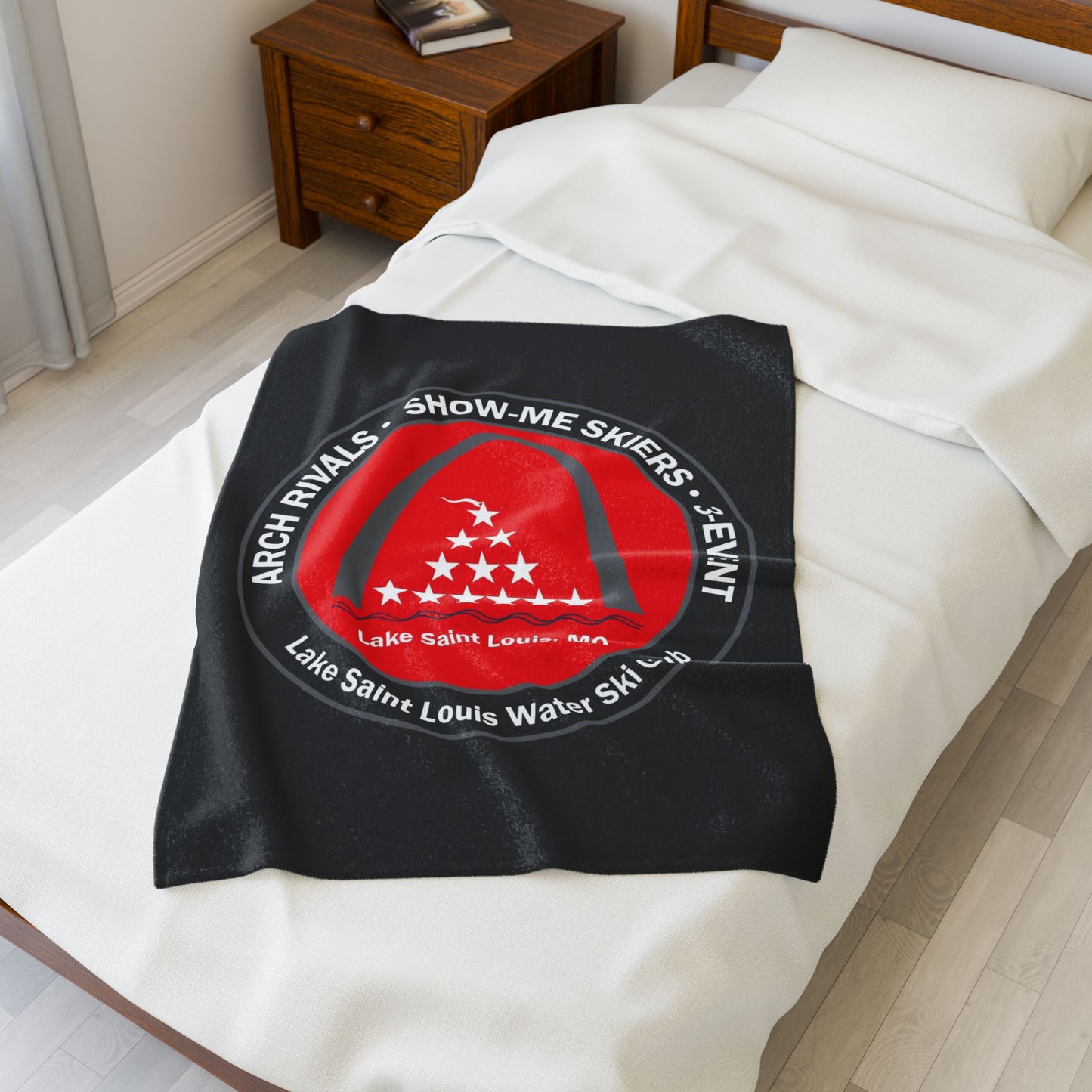 Plush Blanket - Lake St Louis Water Ski Club Design