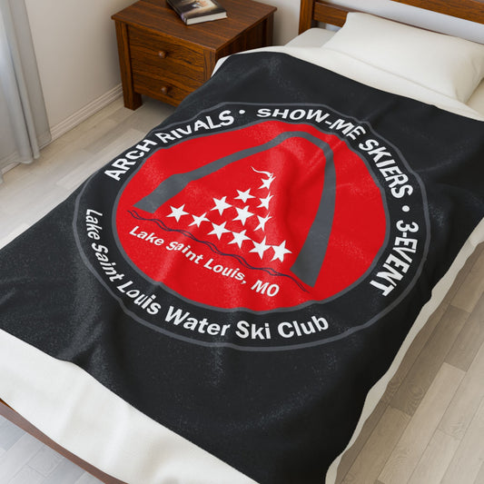 Plush Blanket - Lake St Louis Water Ski Club Design