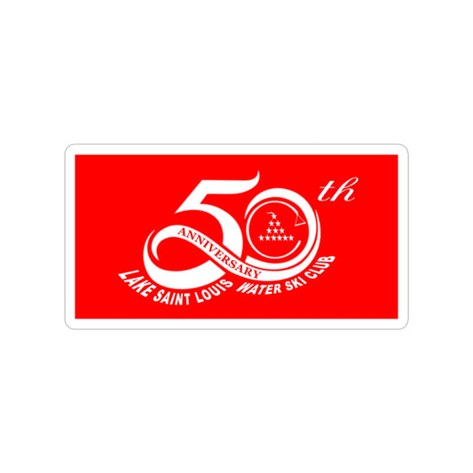 50th Anniversary Lake Saint Louis Ski Team Die-Cut Outdoor Sticker