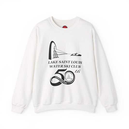 50th Anniversary Lake Saint Louis Ski Club Large Logo Crewneck Sweatshirt - Unisex Heavy Blend