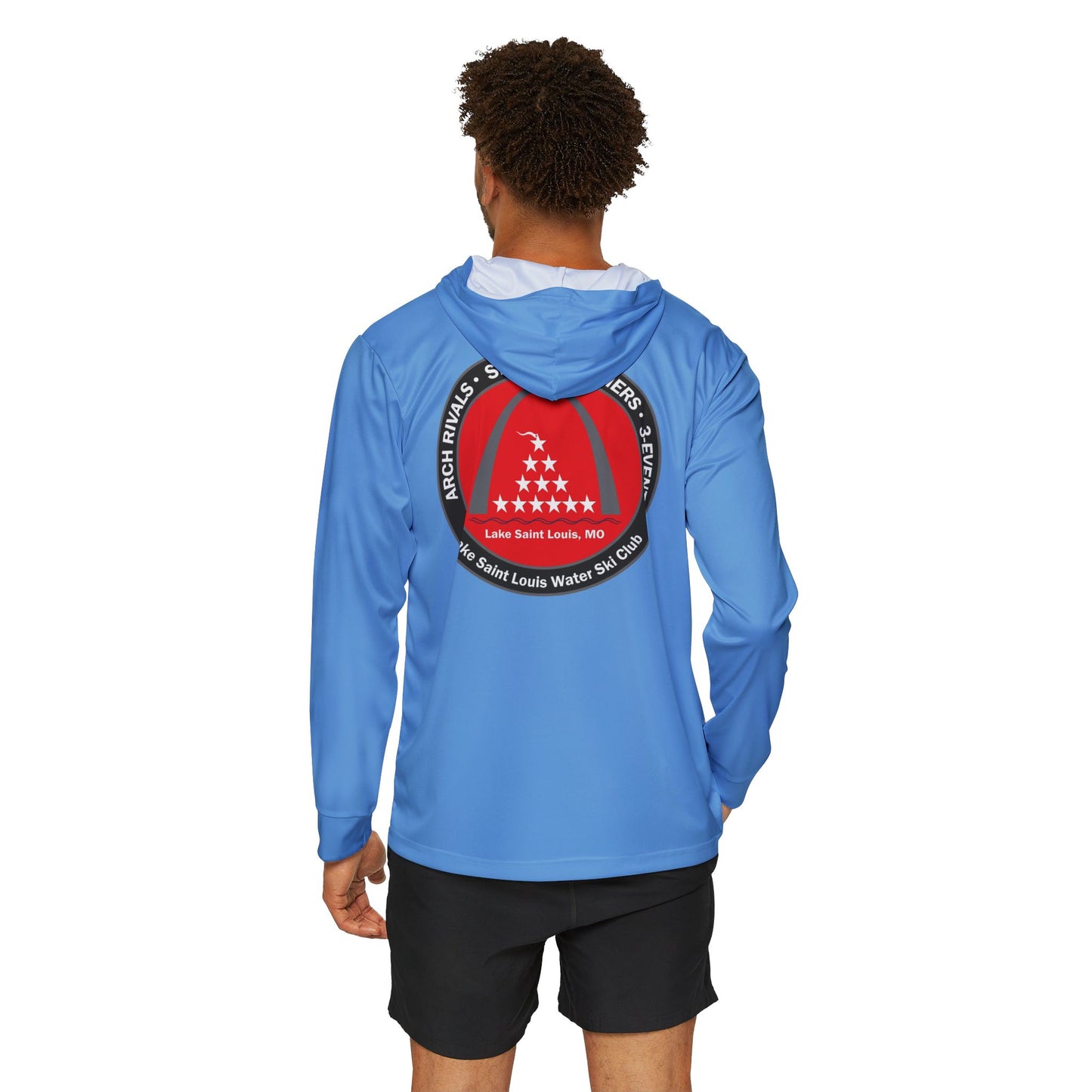50th Anniversary Lake Saint Louis Waterski Light Blue Sports UPF +50 Hoodie