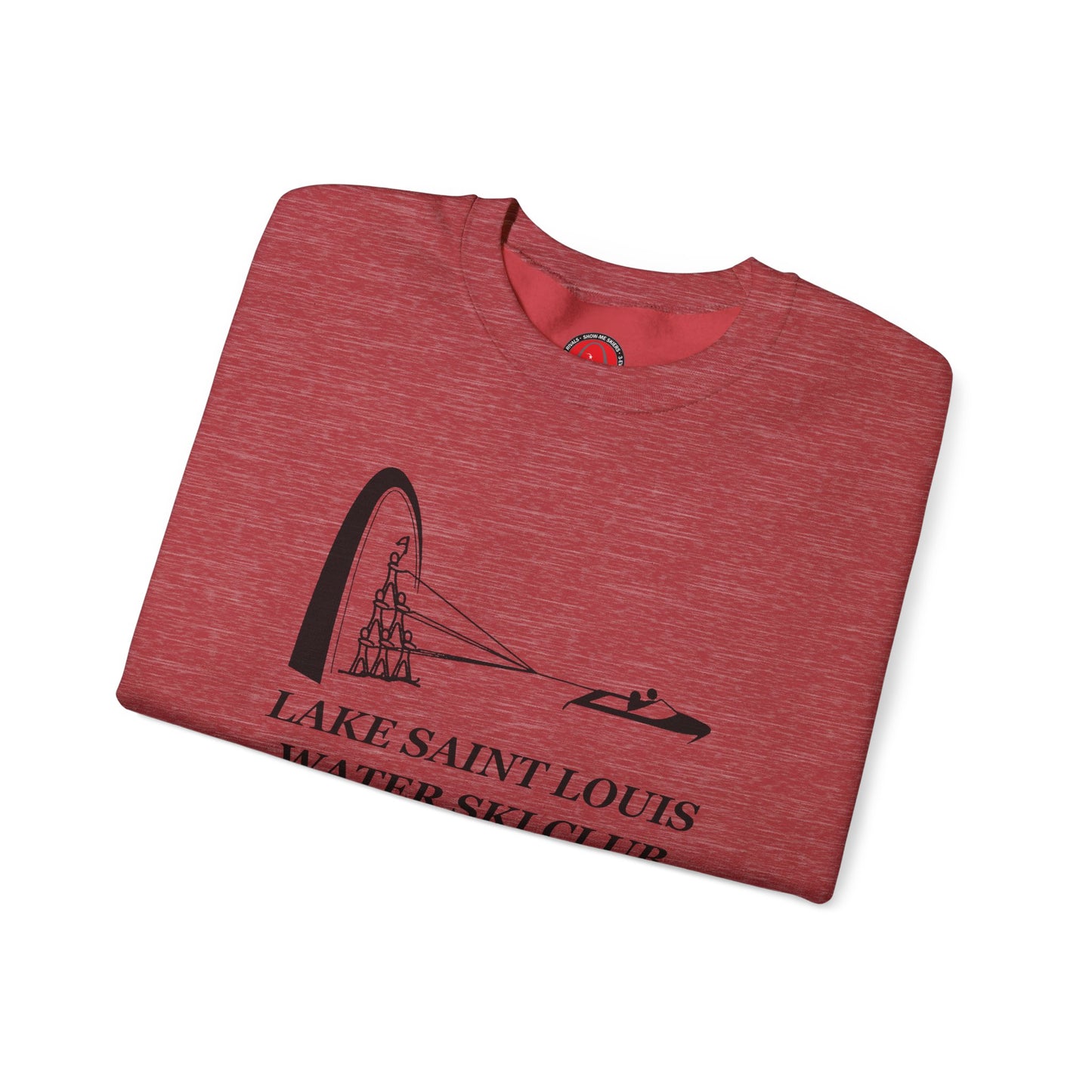 50th Anniversary Lake Saint Louis Ski Club Large Logo Crewneck Sweatshirt - Unisex Heavy Blend