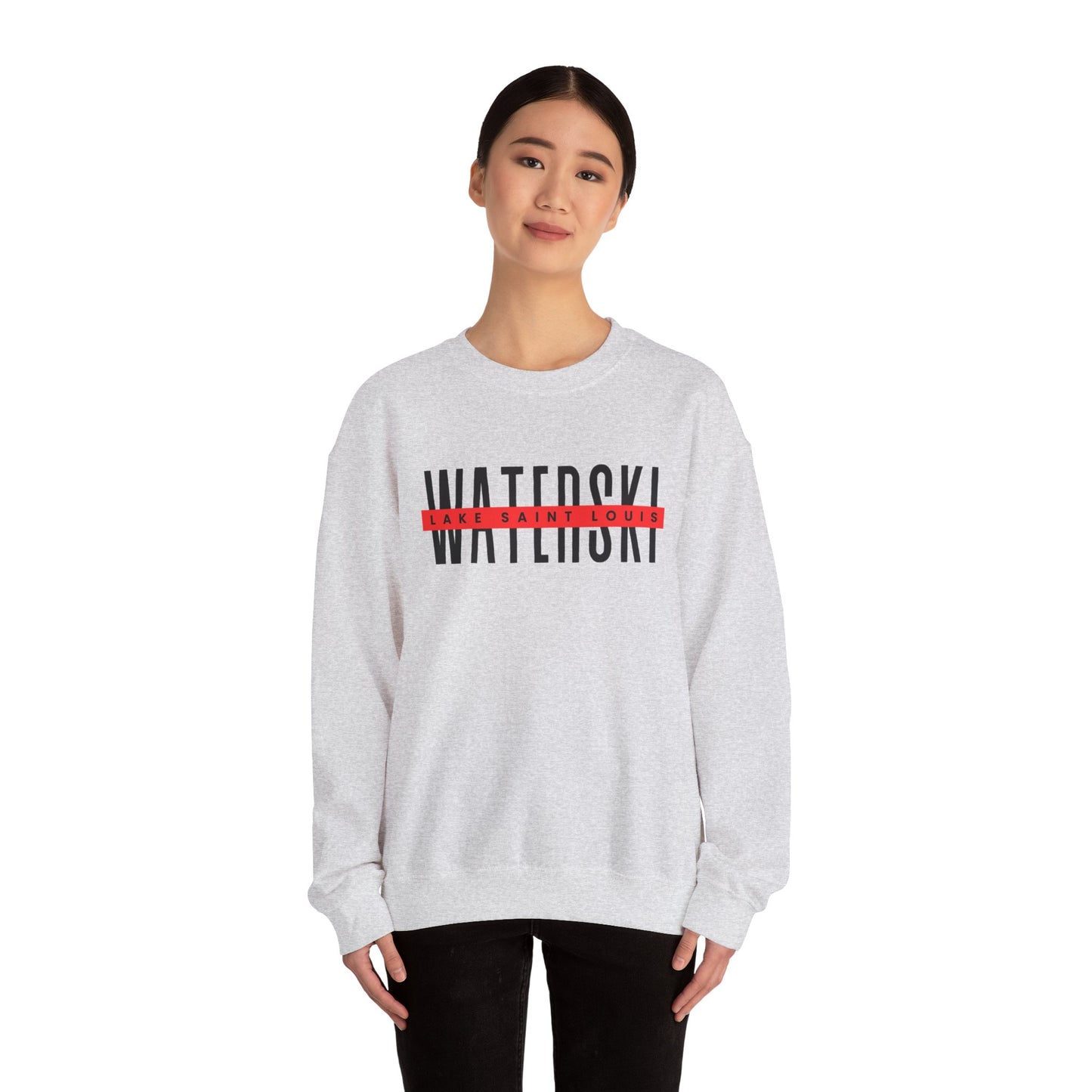 Waterski Lake Saint Louis Ski Club Crewneck Sweatshirt - Unisex Heavy Blend