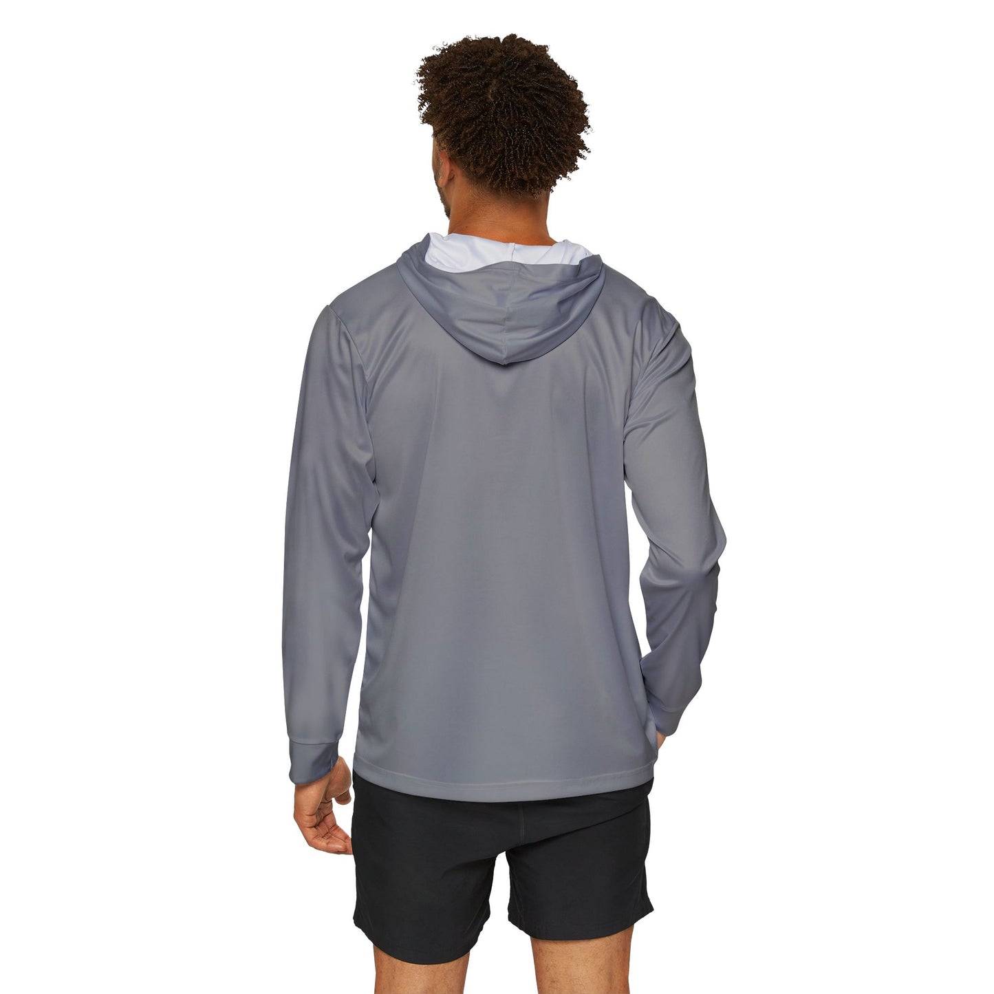 50th Anniversary Lake Saint Louis Waterski Gray Sports UPF +50 Hoodie (50th Logo Only)