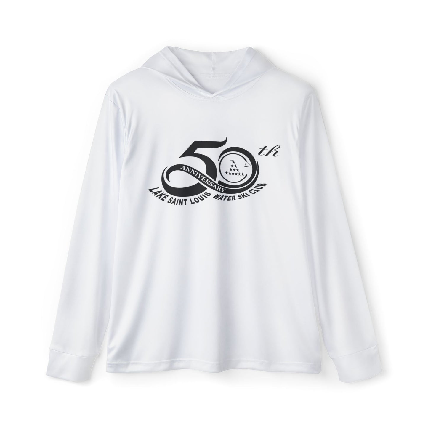 50th Anniversary Lake Saint Louis Waterski White Sports UPF +50 Hoodie