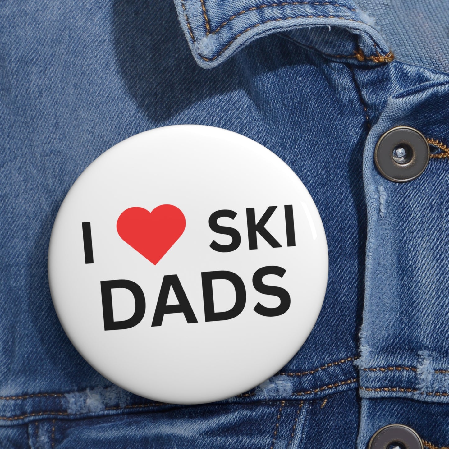 Custom Ski Dads Pin Button
