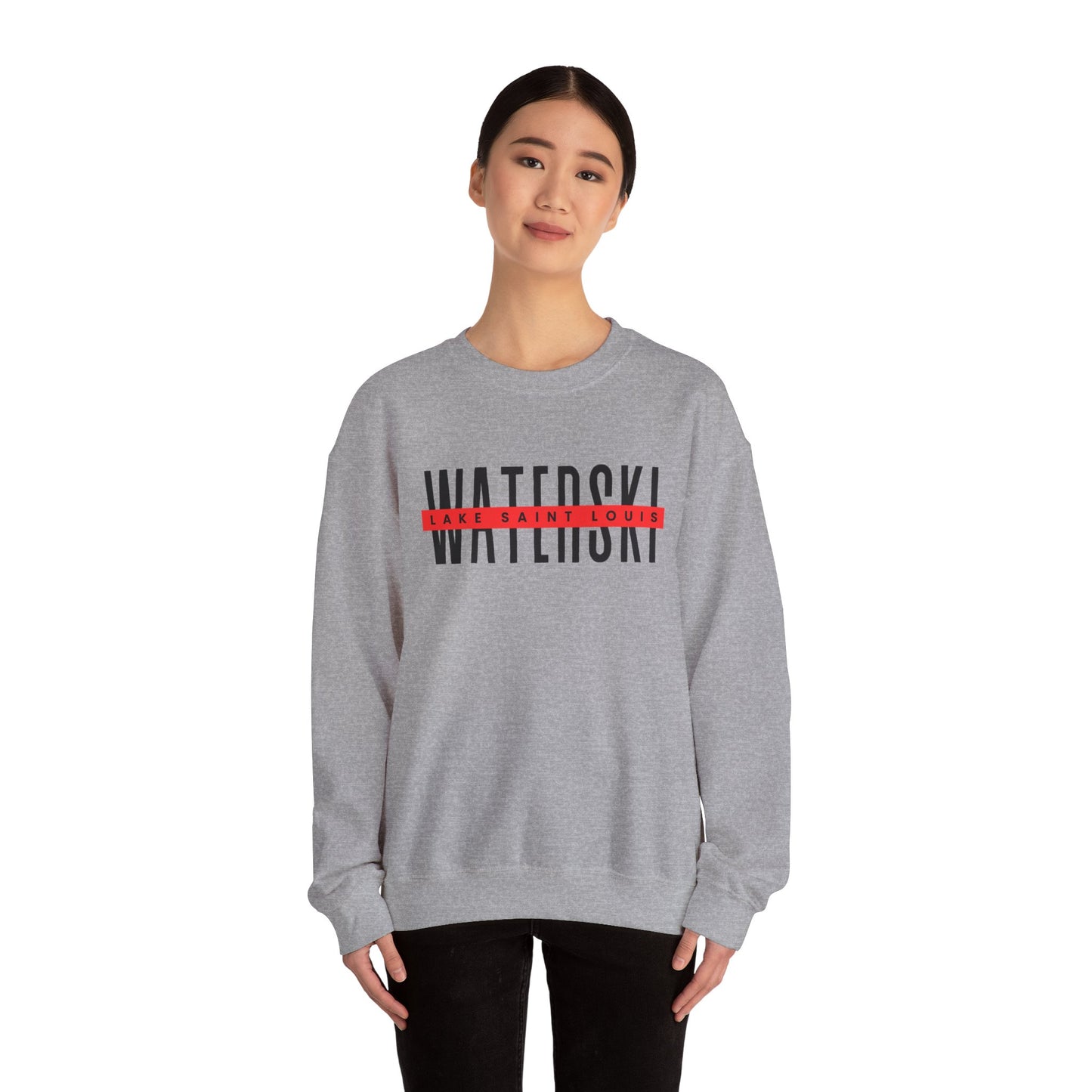 Waterski Lake Saint Louis Ski Club Crewneck Sweatshirt - Unisex Heavy Blend