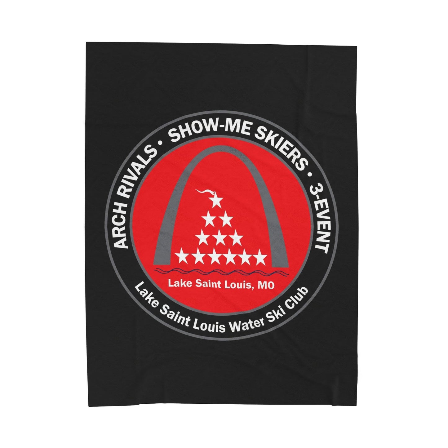Plush Blanket - Lake St Louis Water Ski Club Design