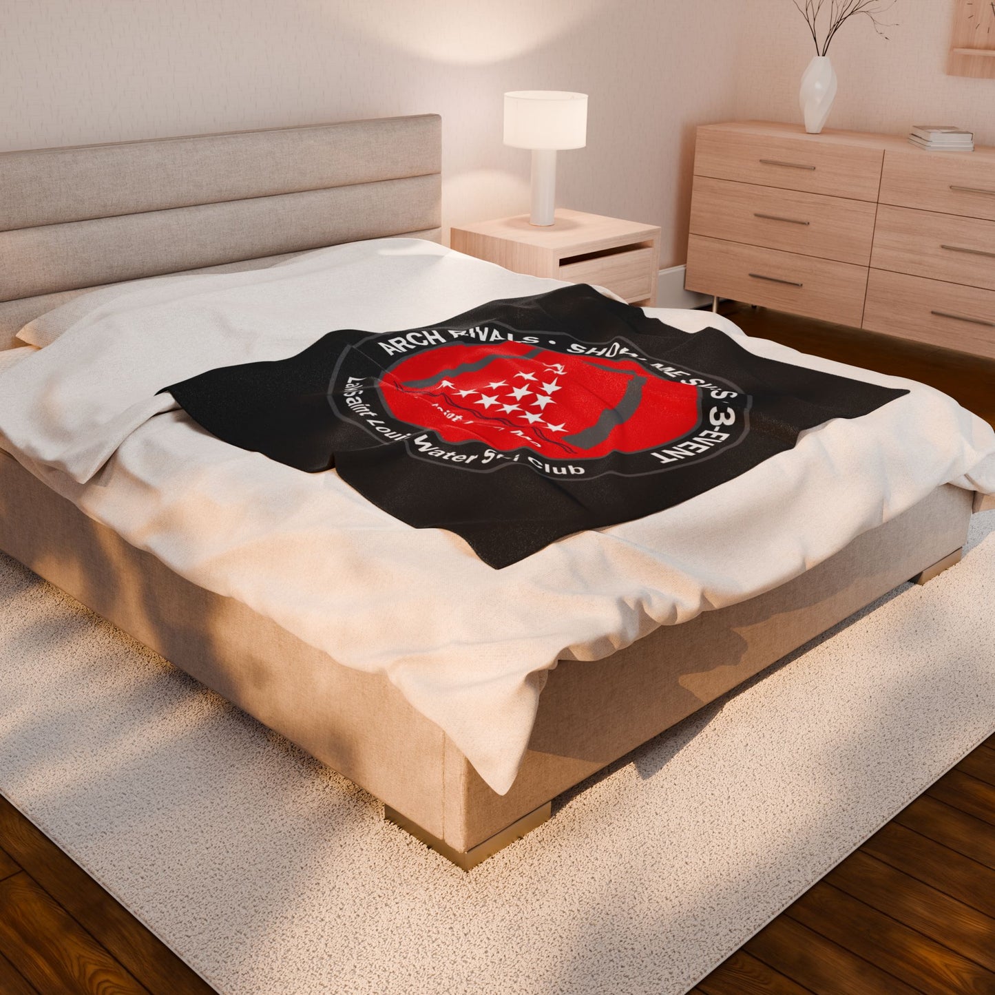 Plush Blanket - Lake St Louis Water Ski Club Design