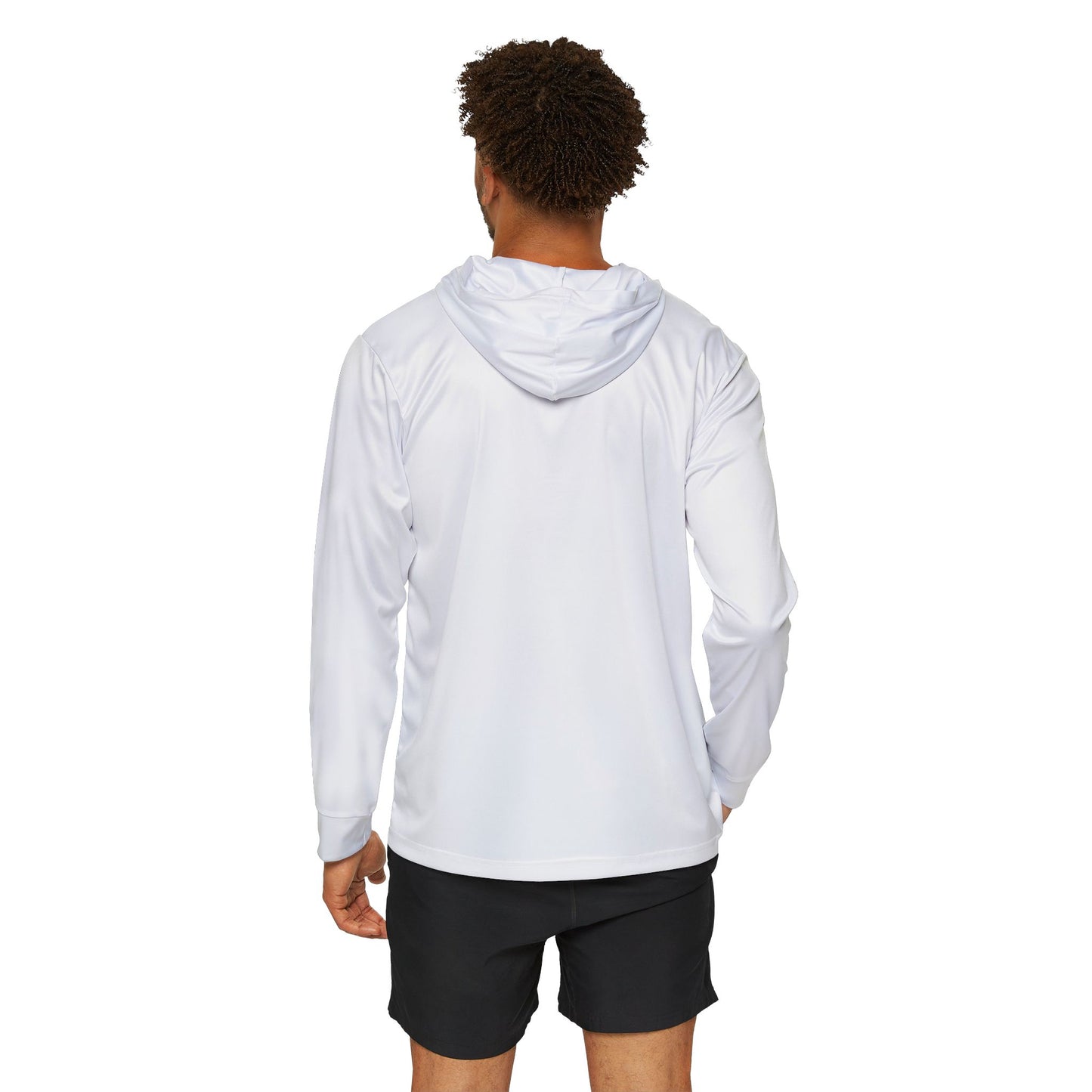 50th Anniversary Lake Saint Louis Waterski White Sports UPF +50 Hoodie (50th Logo Only)